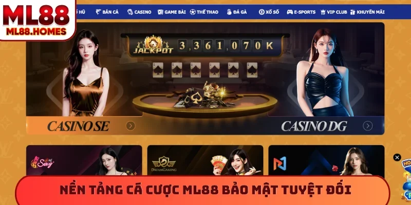 Nền tảng cá cược ML88 bảo mật tuyệt đối